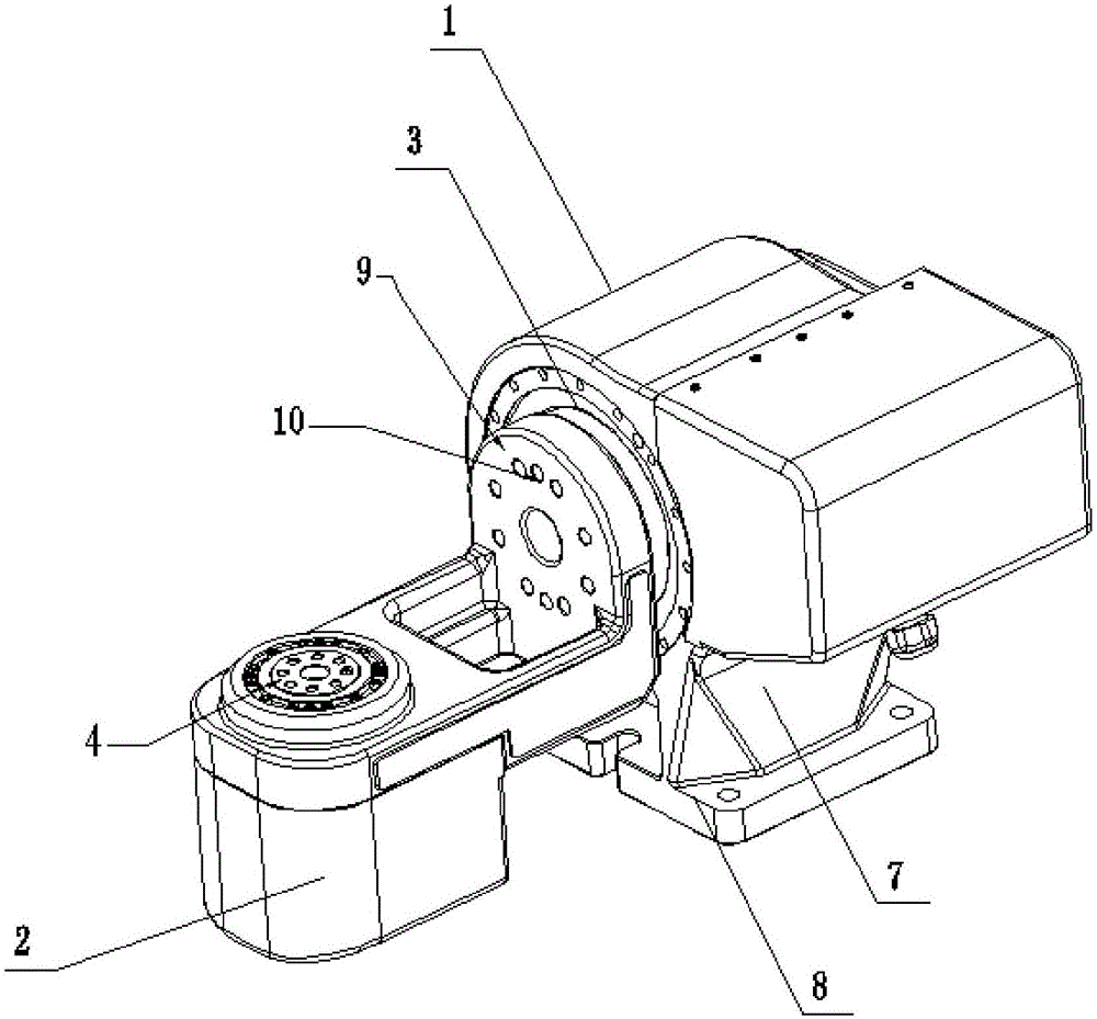 Fourth-axis and fifth-axis clamp