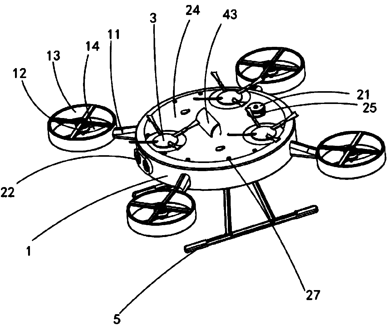 Unmanned aerial vehicle ceiling cleaning device