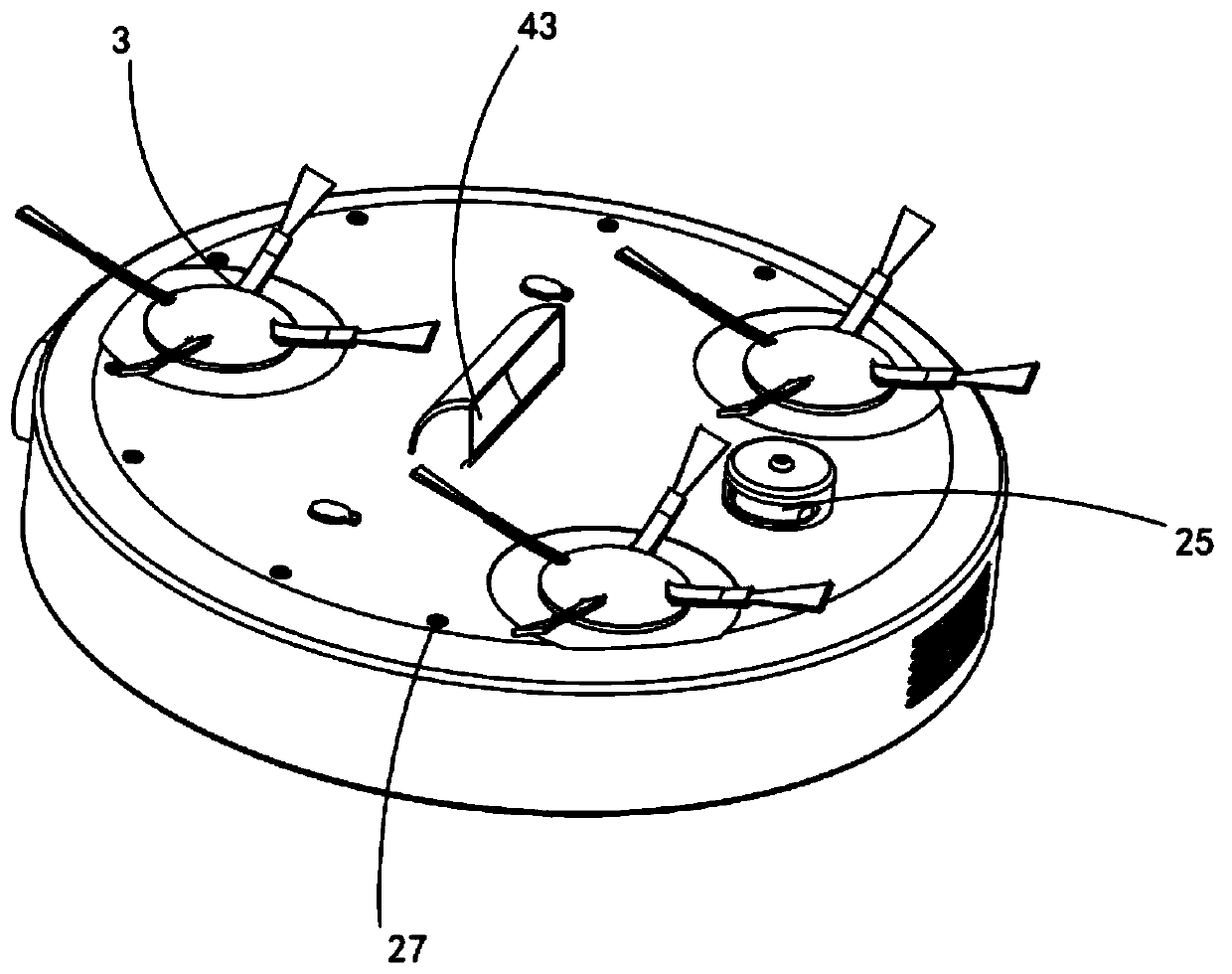 Unmanned aerial vehicle ceiling cleaning device