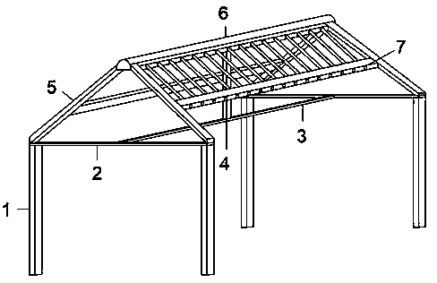 Novel steel structure canopy