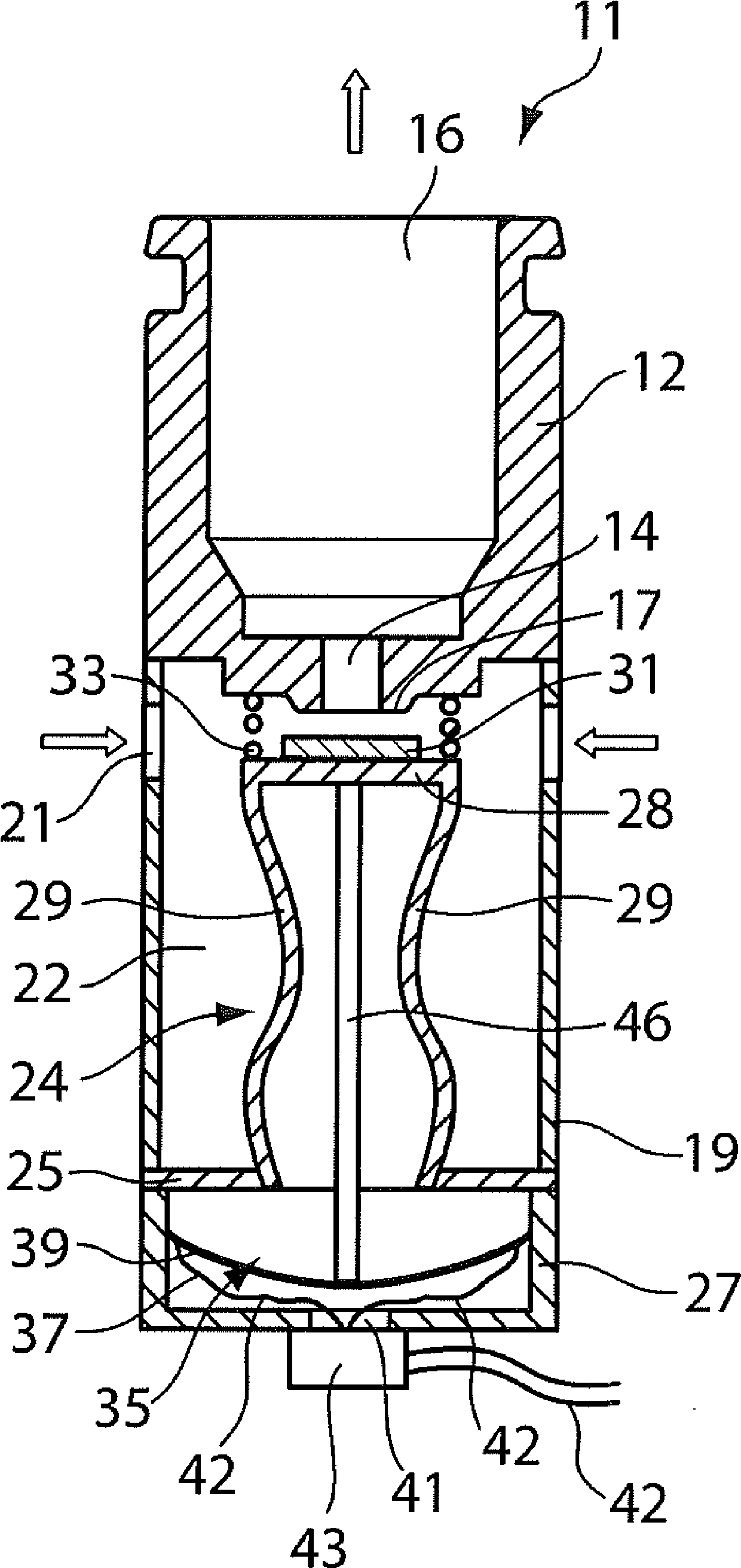 Shut-off valve for liquid and gaseous media