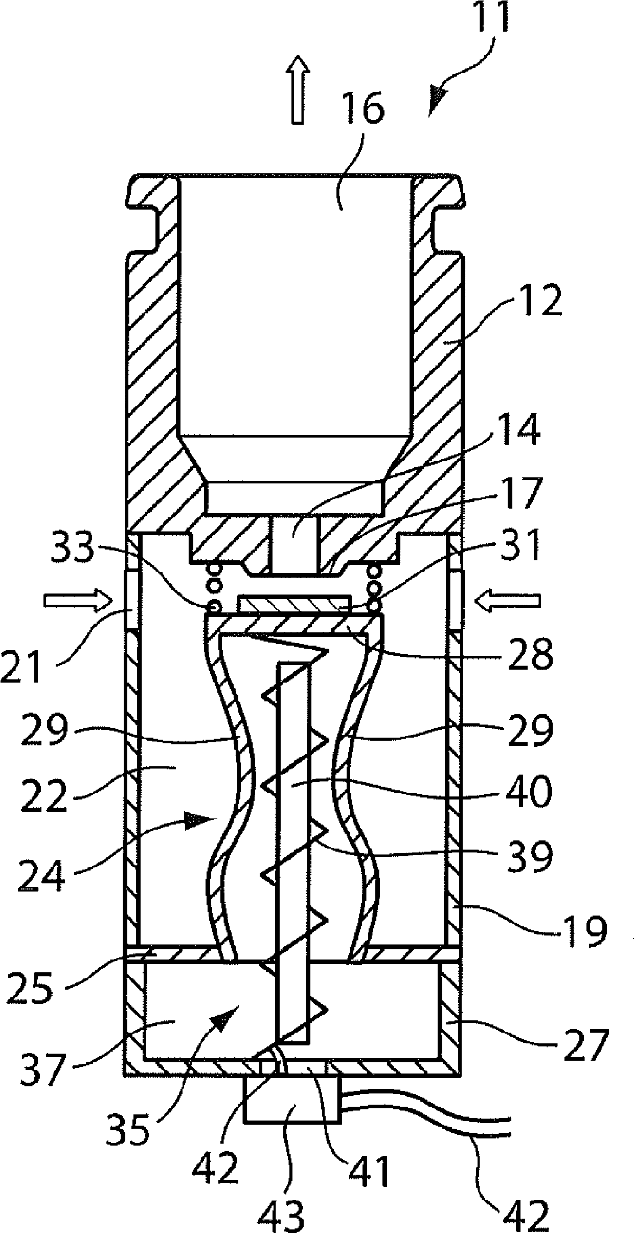 Shut-off valve for liquid and gaseous media