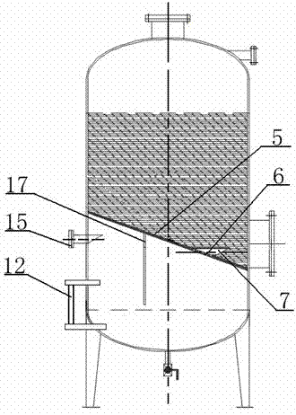 Desulfuration water filtering tower