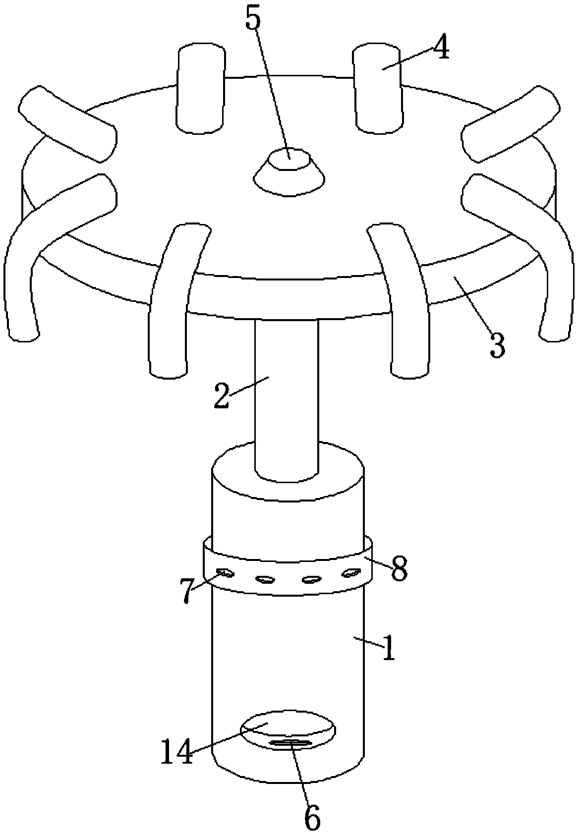 Water collecting and spraying equipment for garden with small area