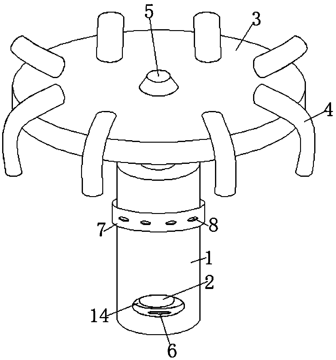 Water collecting and spraying equipment for garden with small area