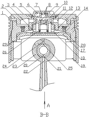 Adaptive variable compression engine piston