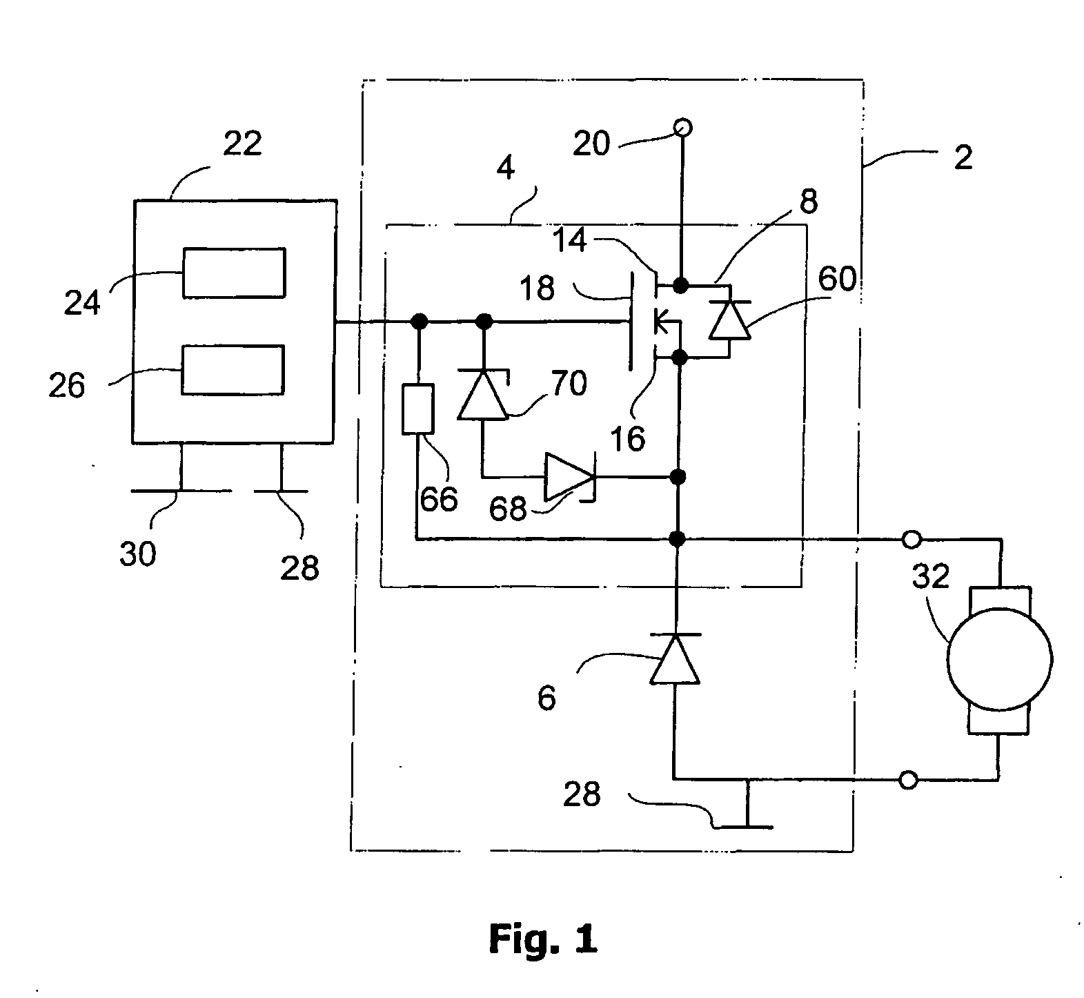 Motor Control Circuit With Malfunction Monitoring