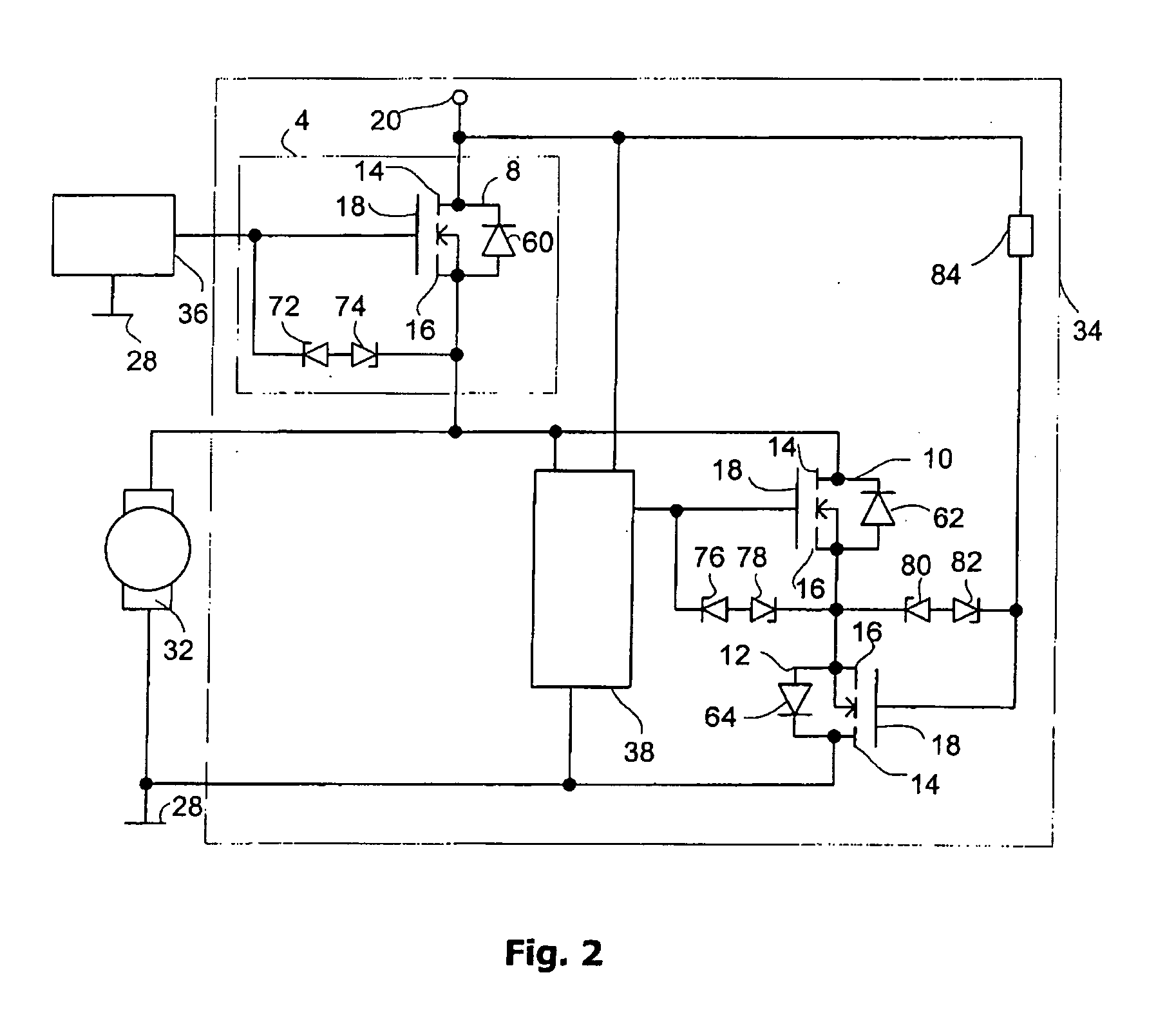 Motor Control Circuit With Malfunction Monitoring