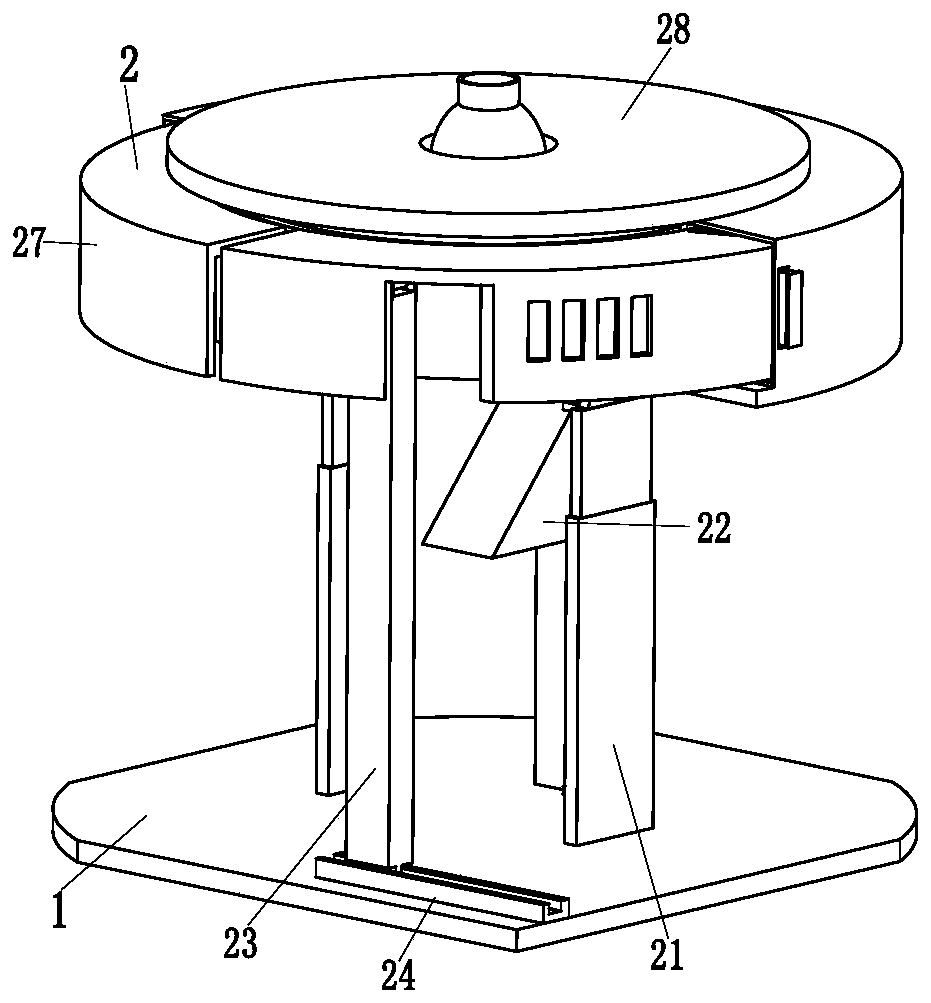 Intelligent dining table convenient to clean