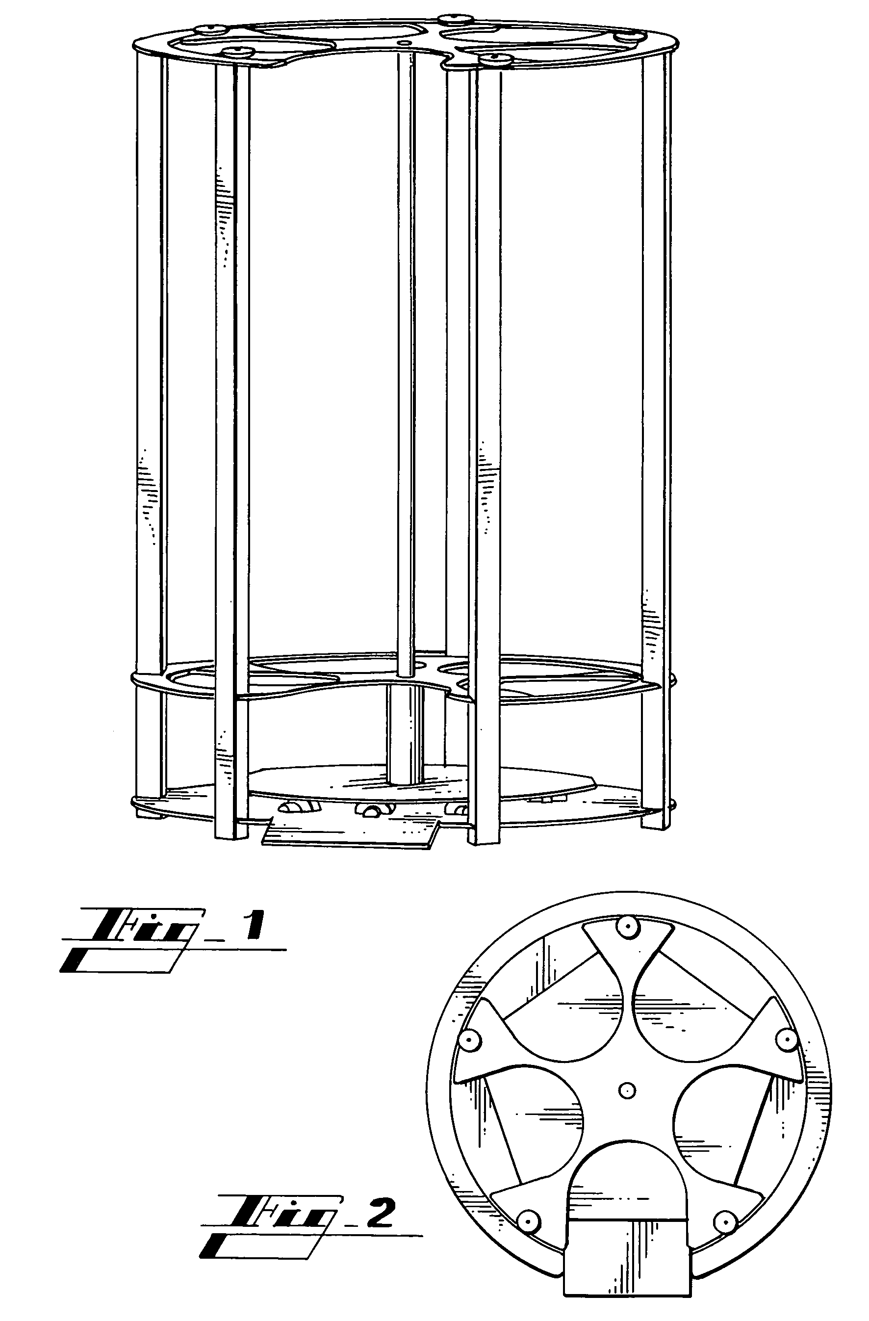 Method and apparatus for retaining gas cylinders