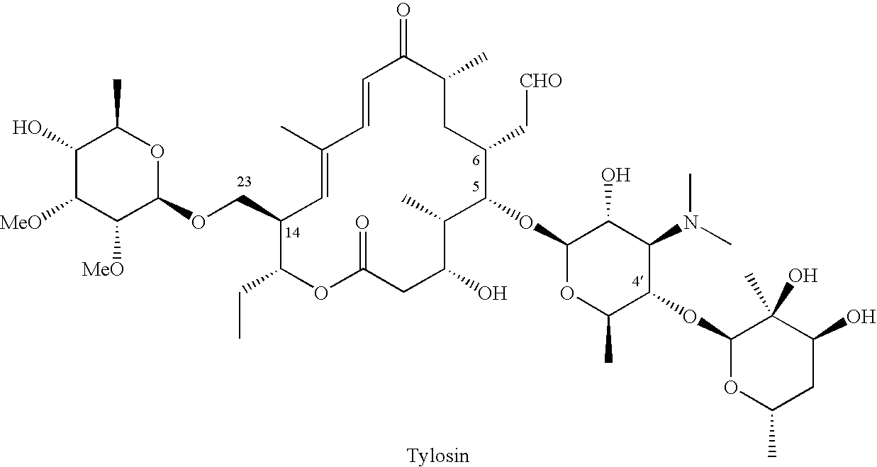 23-O-substituted 5-O-mycaminosyltylonide derivatives