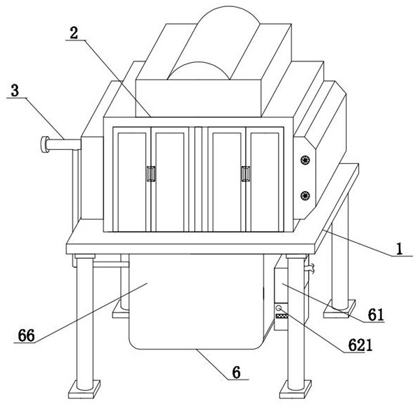 Broken rice dehydration and recovery device for glucose syrup production and processing