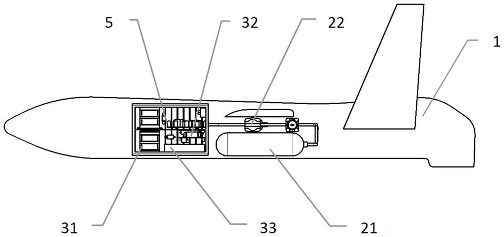 Unmanned aerial vehicle control method and power system based on solid hydrogen fuel cell