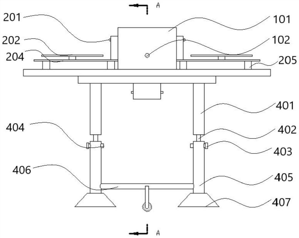 Supporting structure for exhibition stand