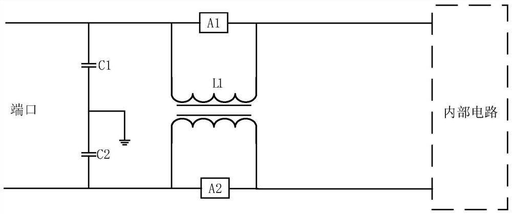 Filter circuit and vehicle-mounted electronic equipment