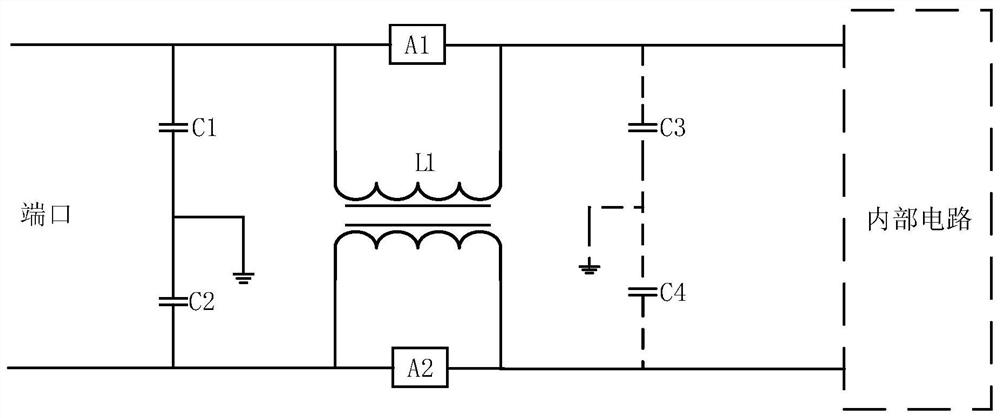 Filter circuit and vehicle-mounted electronic equipment