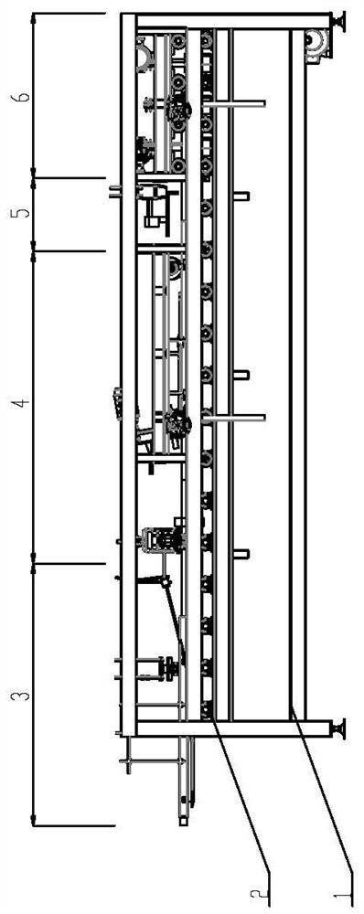 Automatic continuous net wrapping production equipment for rock wool composite board