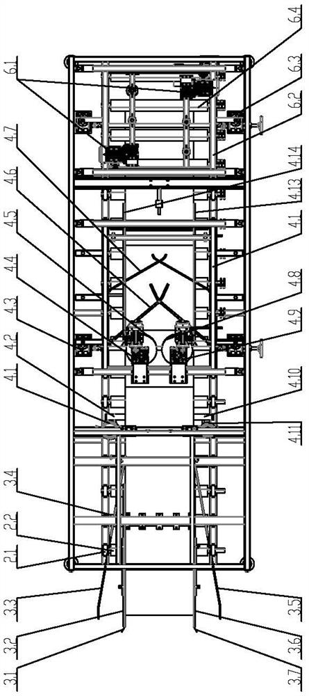 Automatic continuous net wrapping production equipment for rock wool composite board