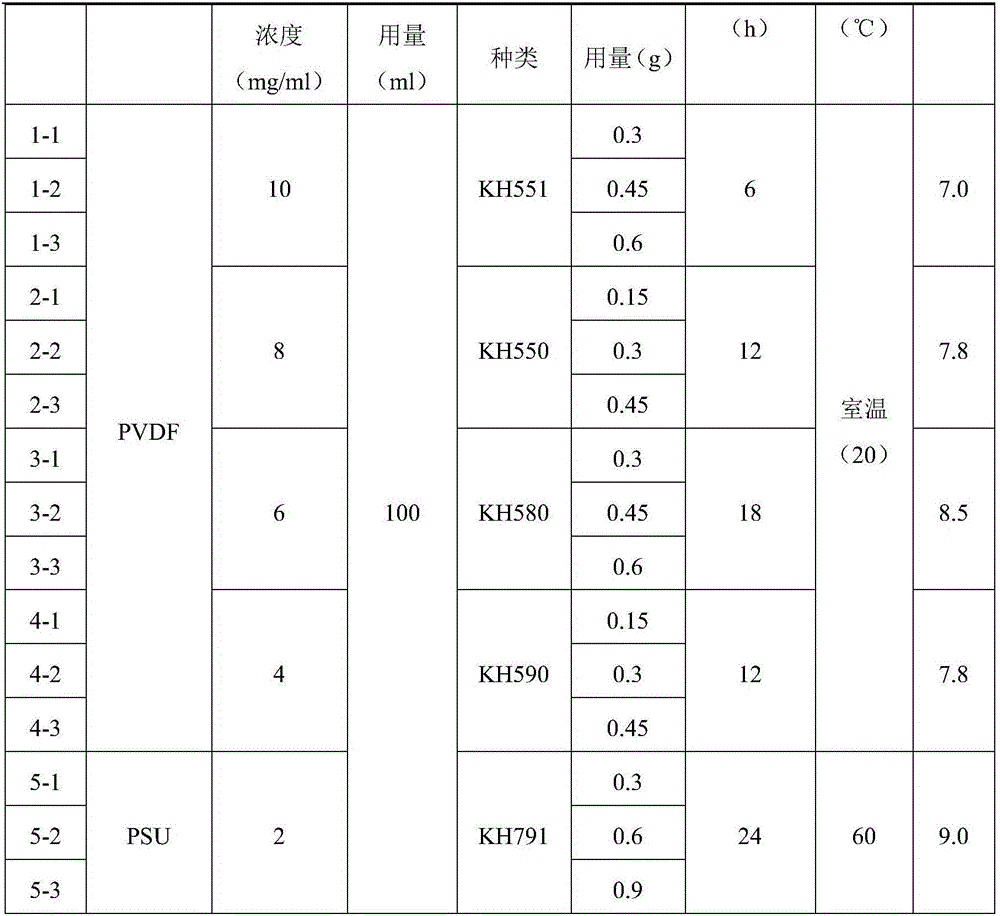 Hydrophobic polymer film composite coating hydrophiling modification method