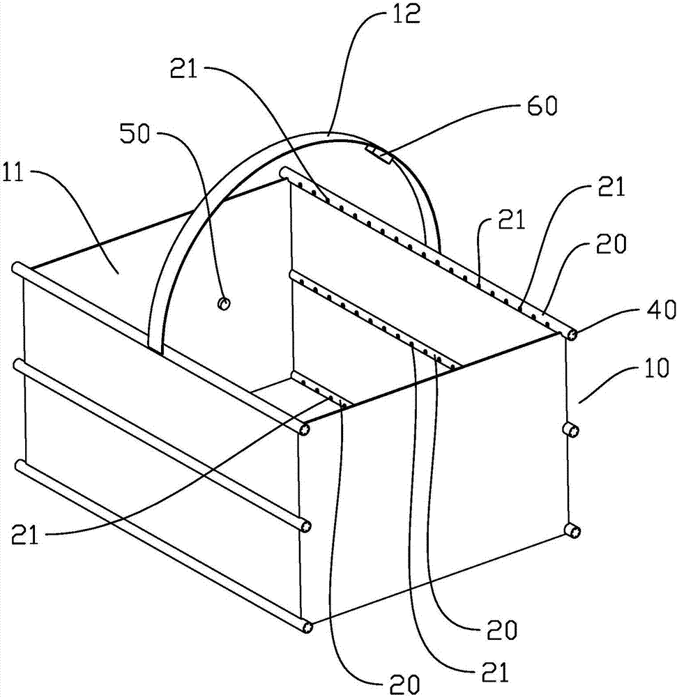 Bamboo basket with drying function