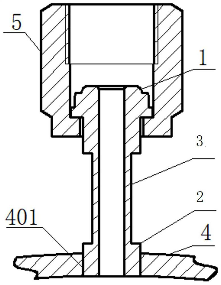 High-purity VCR metal surface hard sealing connecting pipe