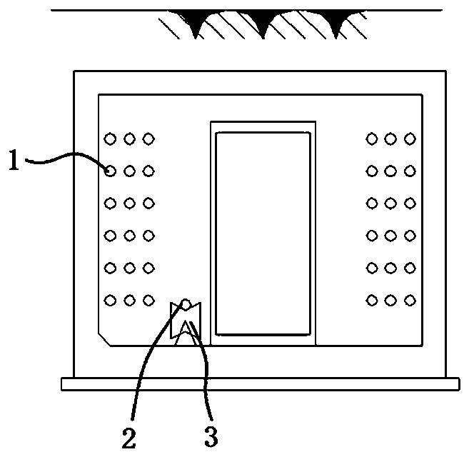 A cable passing fire door structure used in an integrated pipe corridor