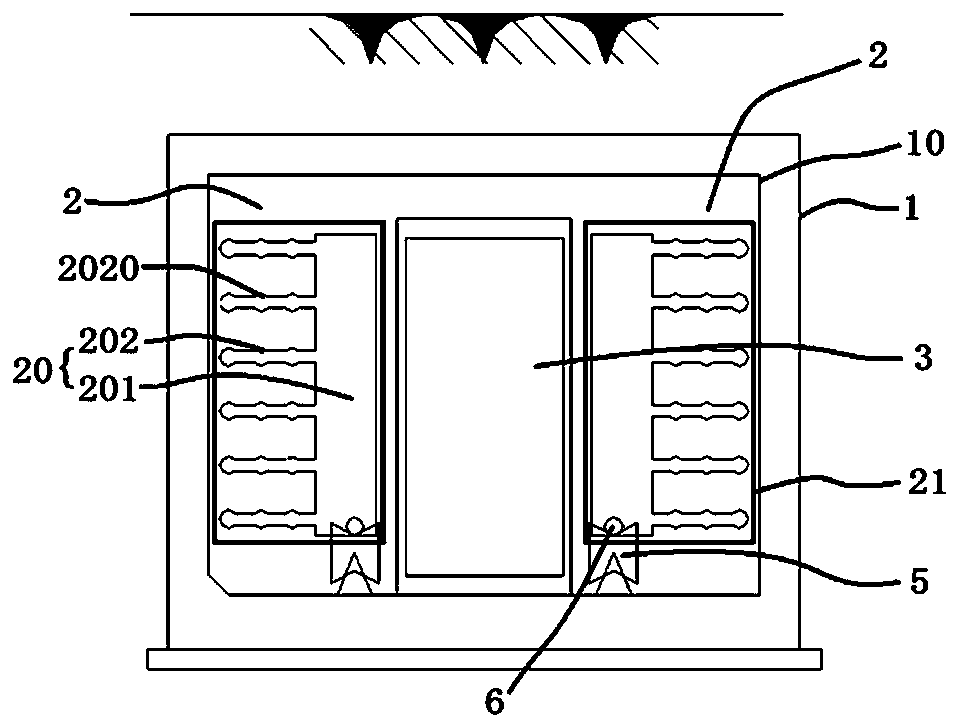 A cable passing fire door structure used in an integrated pipe corridor