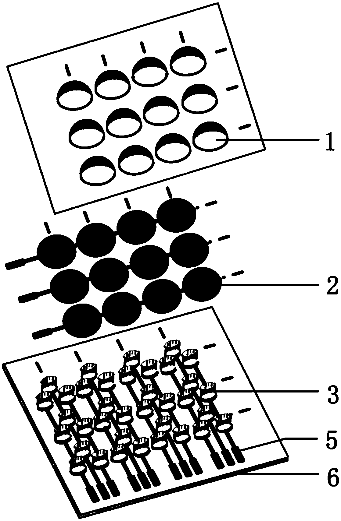 Flexible piezoelectric three-dimensional tactile sensor array and preparation method thereof