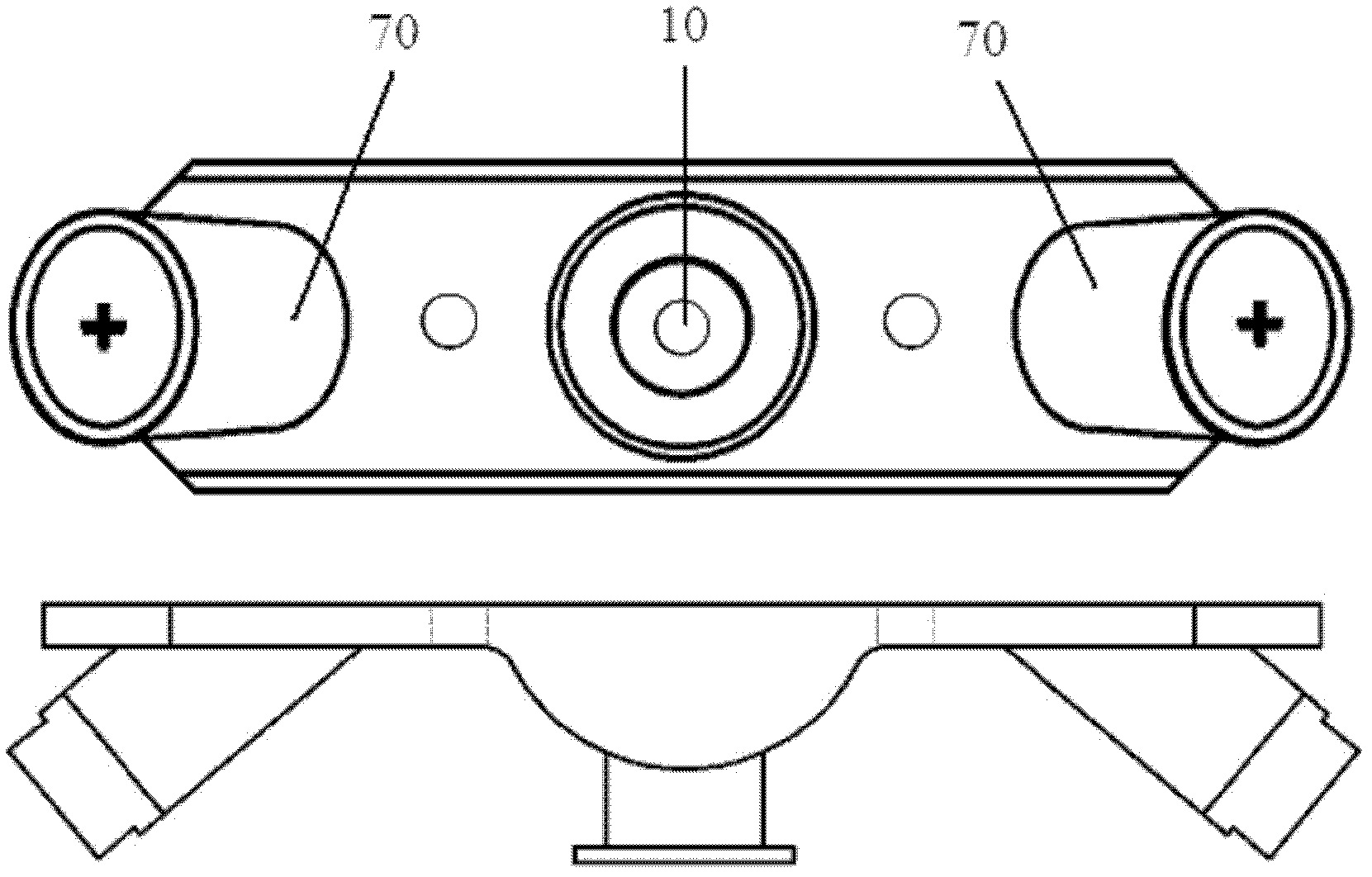 Automobile panoramic imaging device and method based on infrared calibration