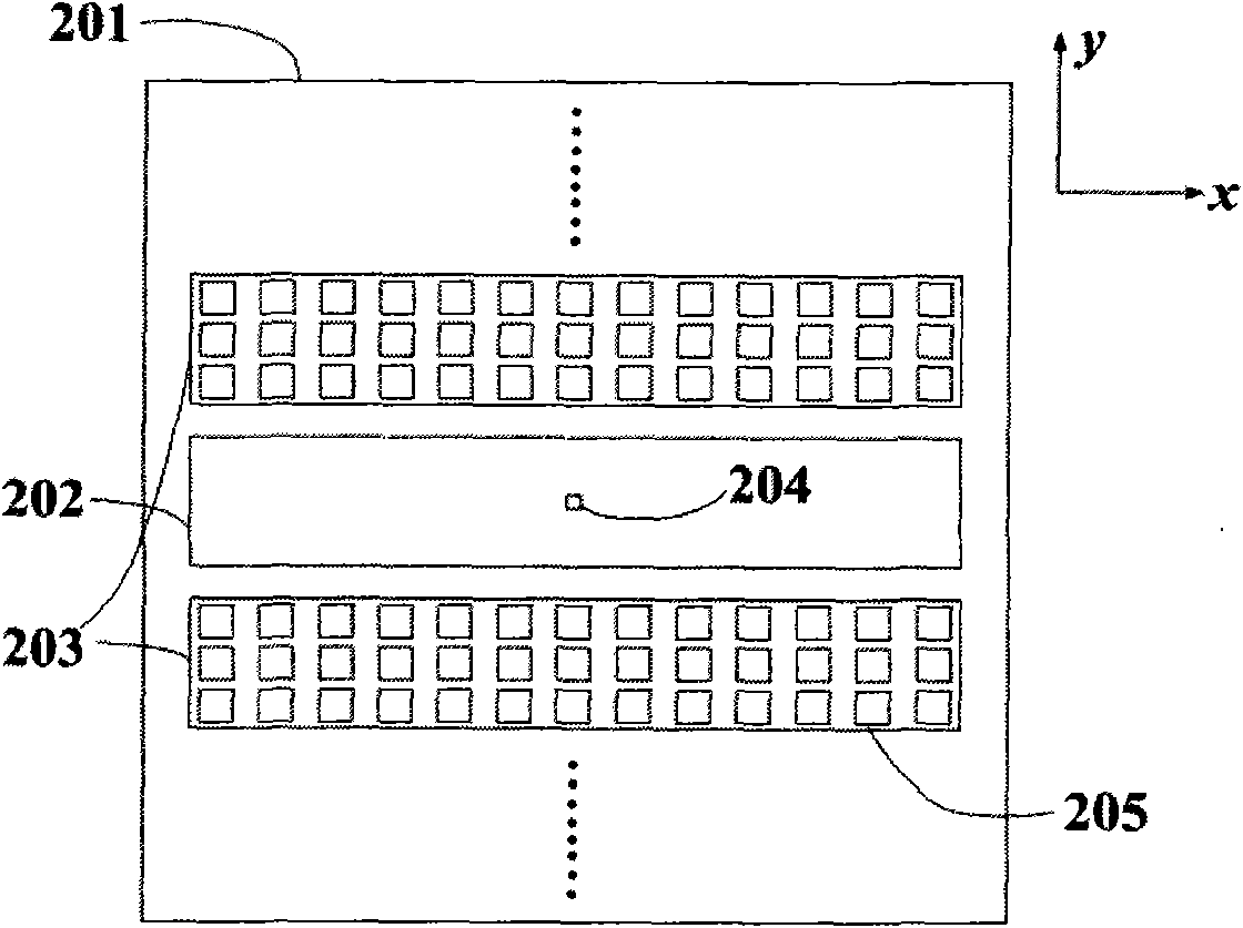 Mark structure used for measuring distortion of projection object lens and its method