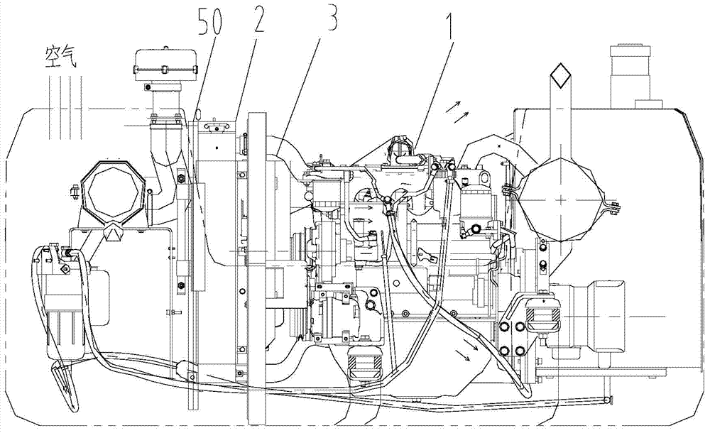 Engineering machinery and engine temperature control system thereof