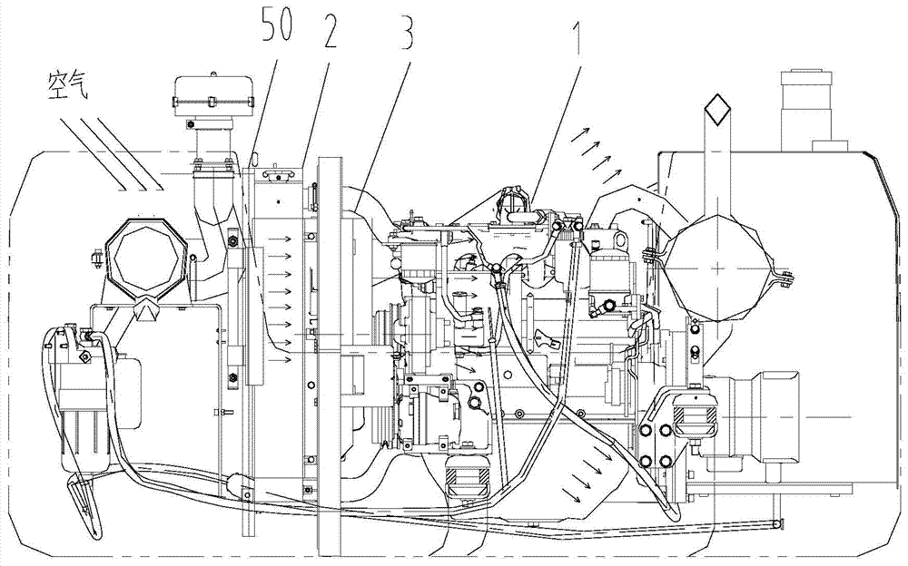 Engineering machinery and engine temperature control system thereof