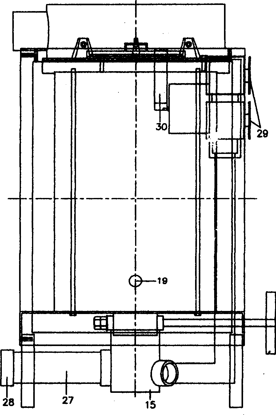 Secondary burning method and special energy-saving furnace for organic-fuel firepot of two-way air blower