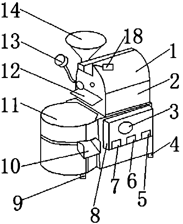 Baking robot for raw materials of natural edible oil and usage method thereof