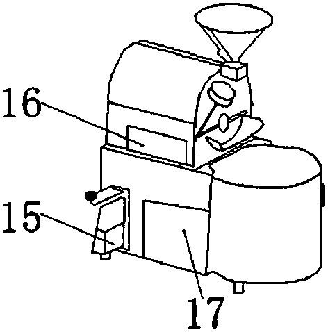 Baking robot for raw materials of natural edible oil and usage method thereof