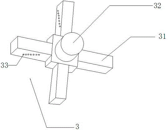 Liquid fertilizer mixing and discharging device for saline-alkali soil