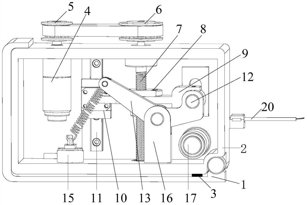 Implanting device of artificial cochlea