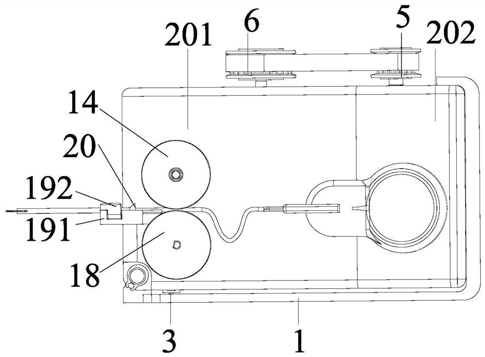 Implanting device of artificial cochlea