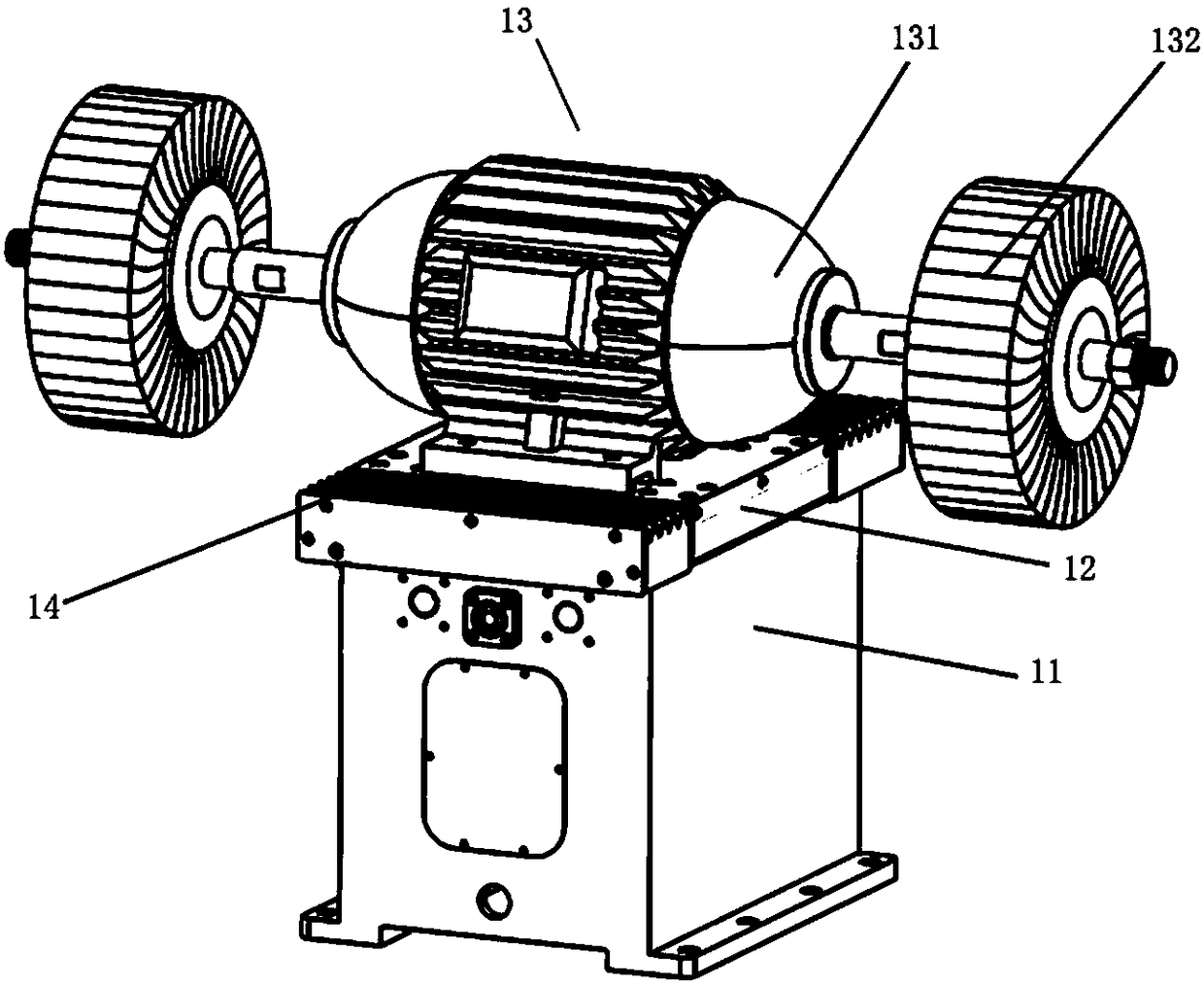 Pressure-controllable industrial robot grinding and polishing system and grinding and polishing method