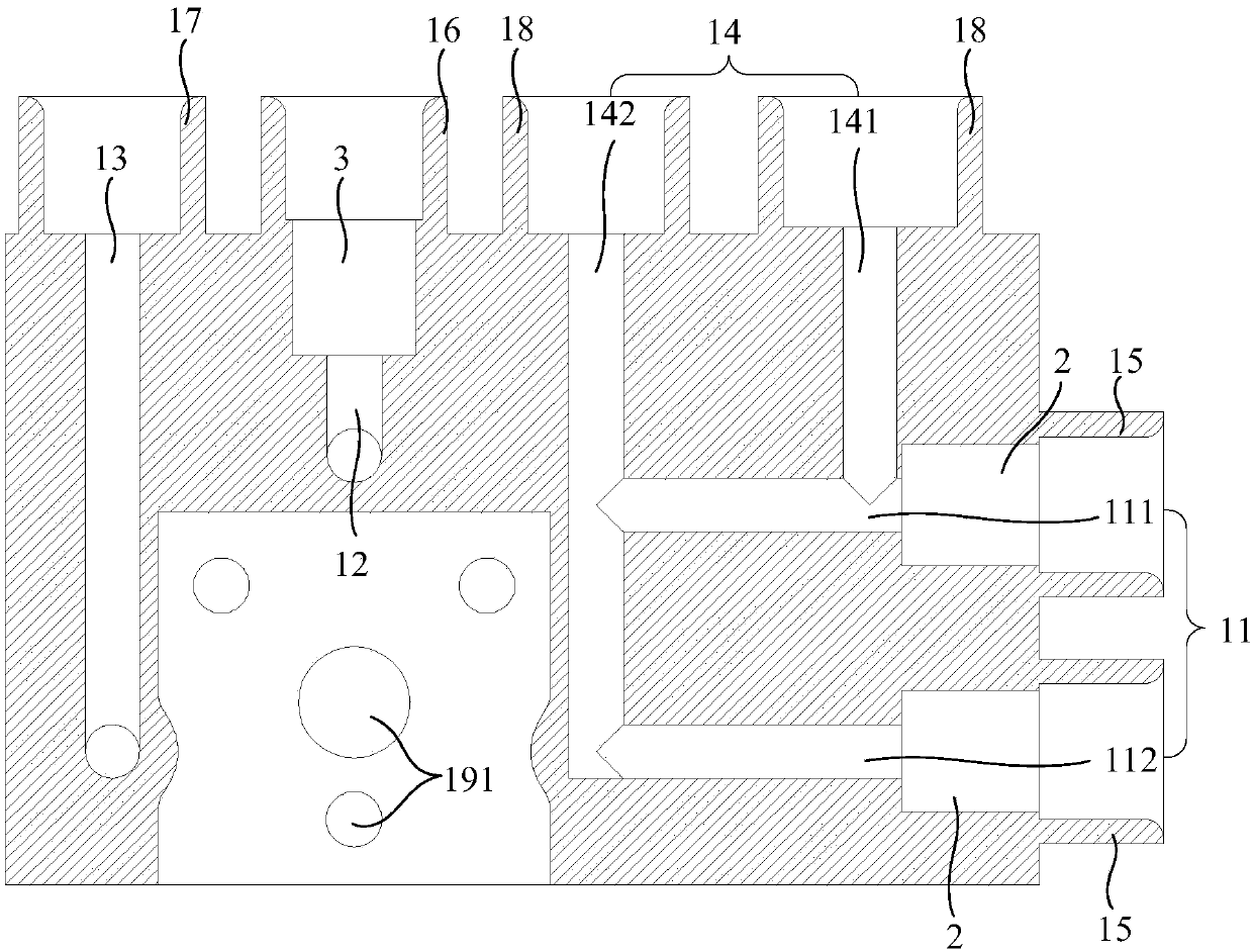 Soda water machine pipeline connecting device and soda water machine