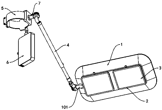 Filtering protection structure for ophthalmic laser operation