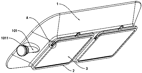 Filtering protection structure for ophthalmic laser operation