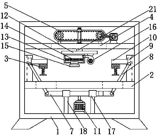 Anti-wrinkle processing device for bamboo charcoal fiber antibacterial lace fabric production