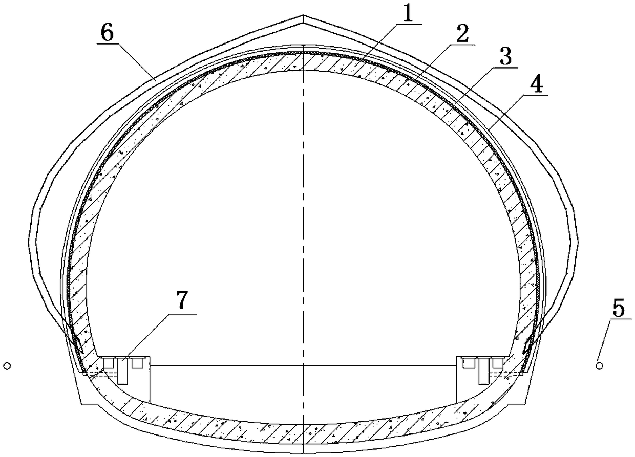 Tunnel drainage disease prevention processing method and system