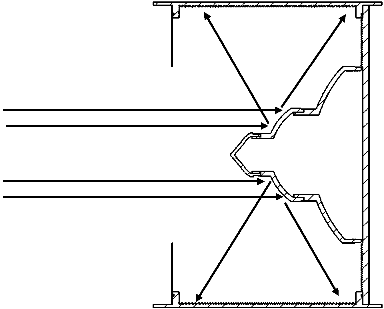 Total absorption superlaser energy meter