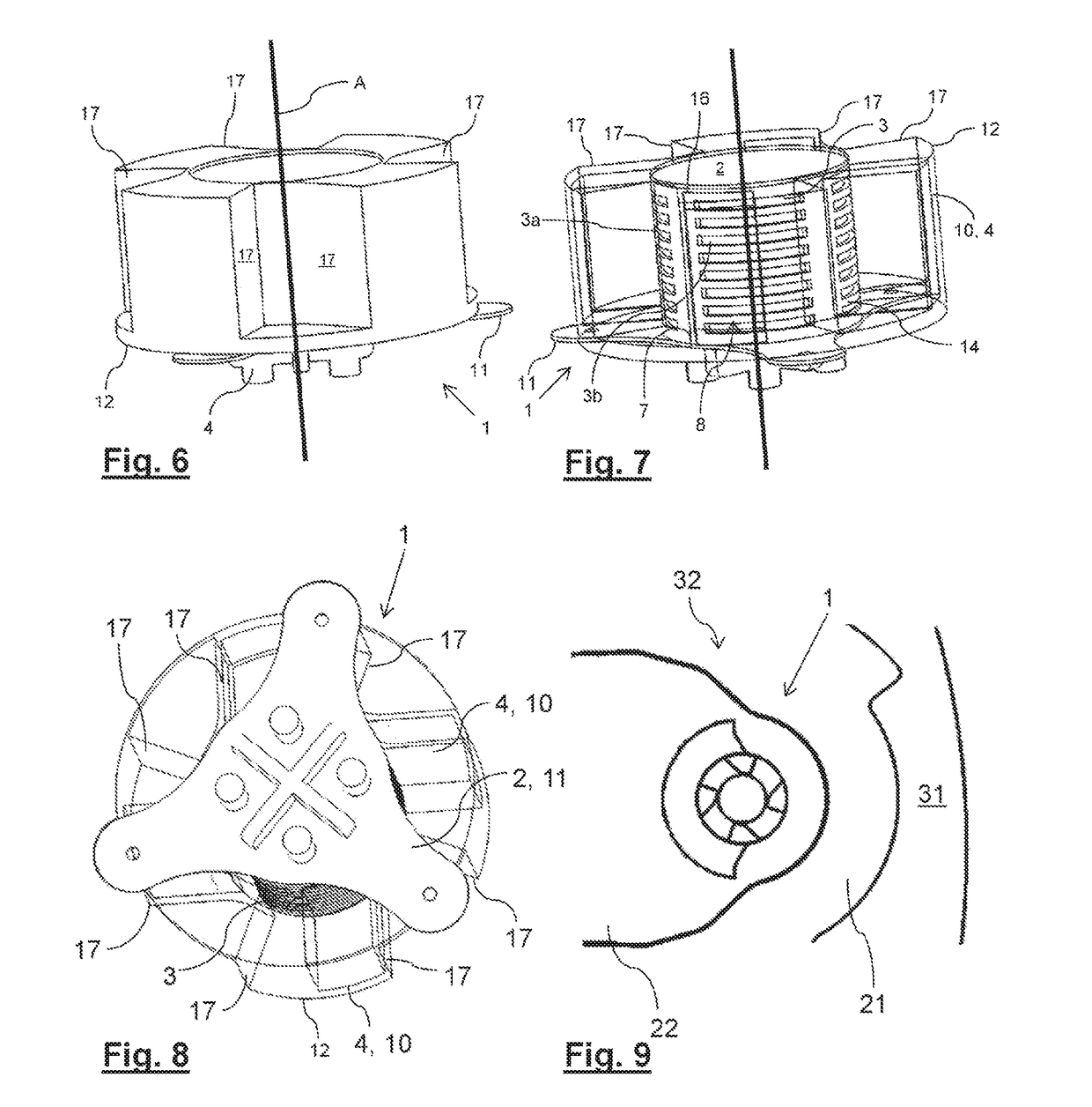 Aircraft rotational joint with a slip-ring device for electrical energy transmission