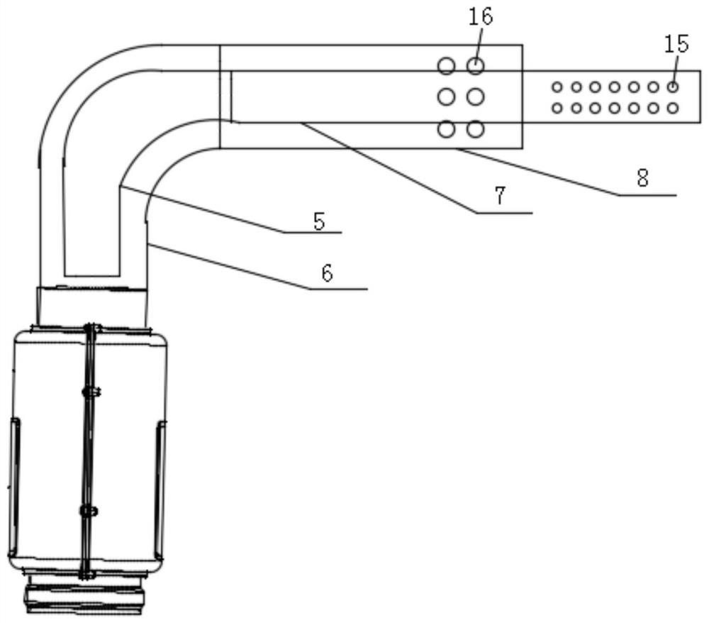 Air filtering device for condensing furnace