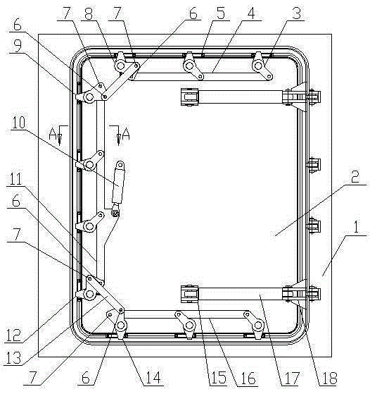 Hydraulic embedded type watertight and fireproof hatch cover