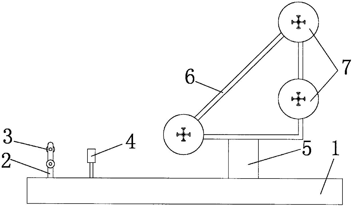 Wire unwinding device and wire unwinding method for weak current cable construction