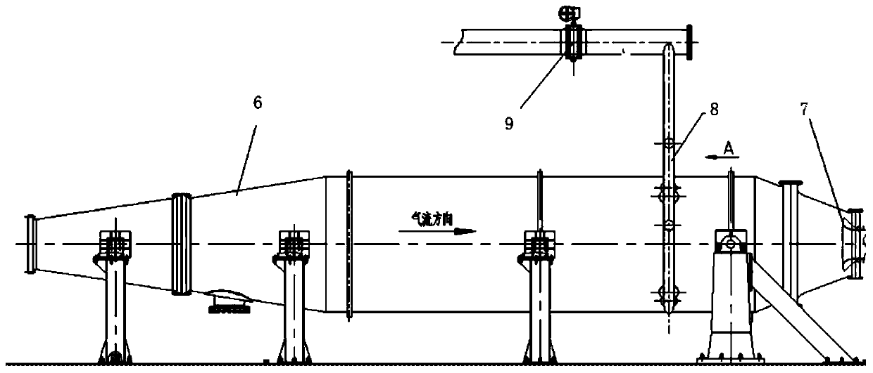 Rapid adjusting device for temperature and pressure of pipe network gas supply